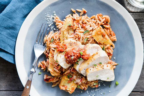 Chicken & Sun-Dried Tomato Orzo