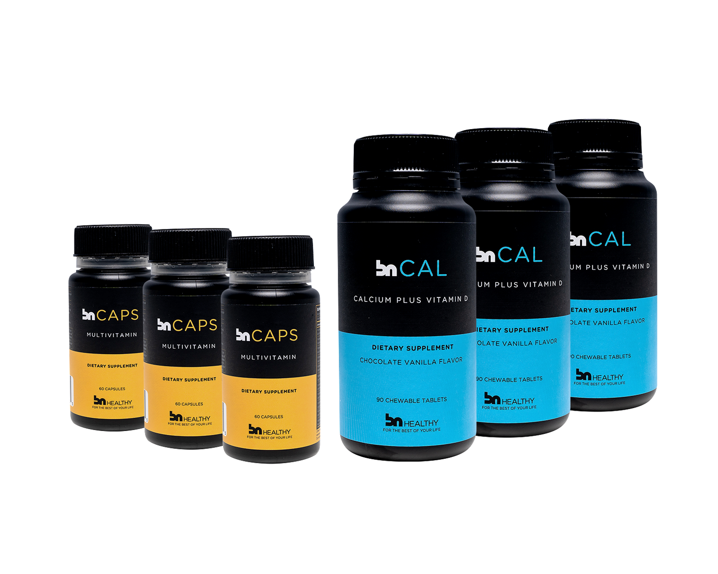 BN Caps - Bariatric Multivitamin Capsules & BN Cal - 3 Months Subscription - Save 25%