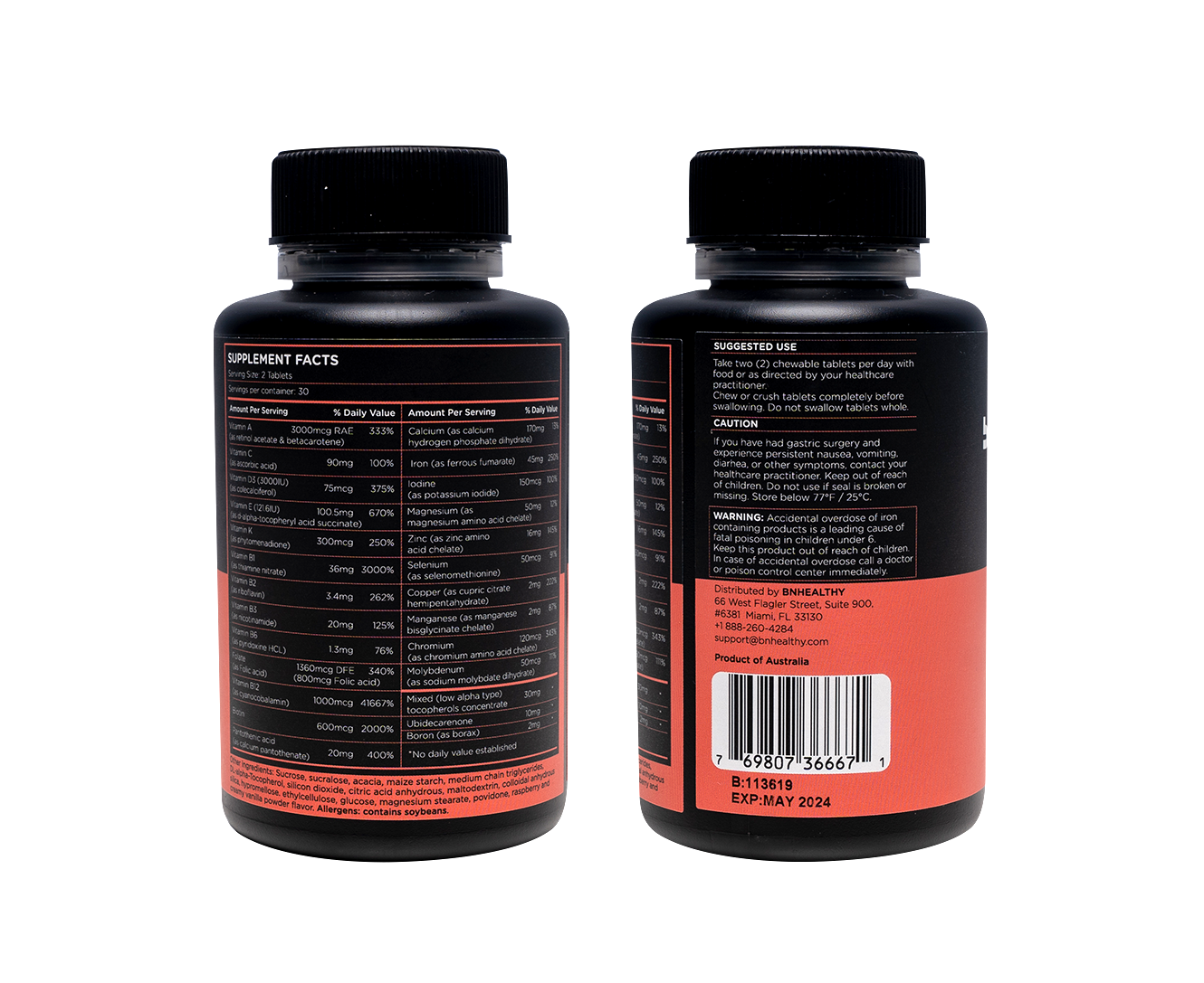 BN Chews -Chewable Bariatric Multivitamins & BN Cal - 3 Month Subscription - Save 25%