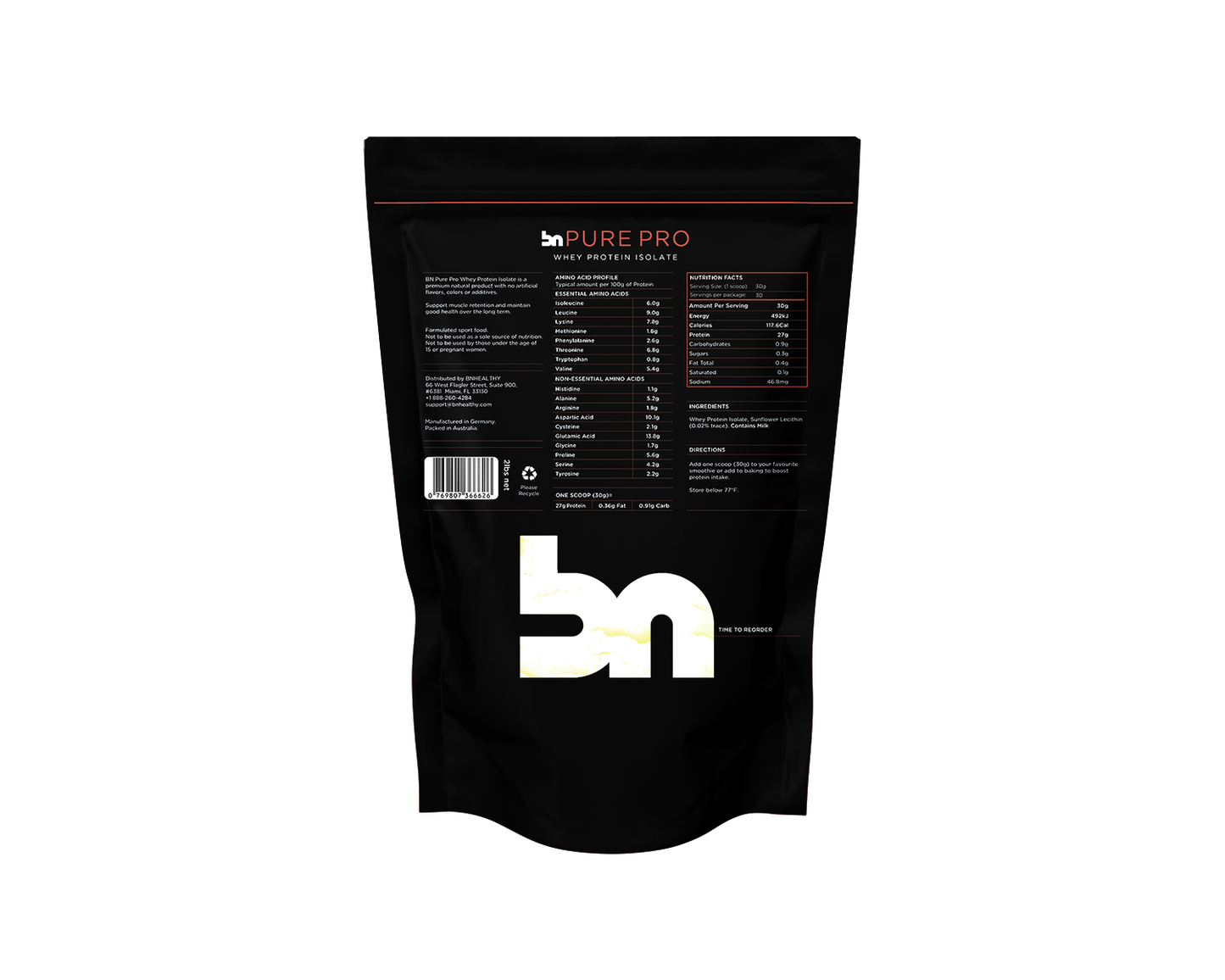 BN Protein - Whey Protein Isolate Powder