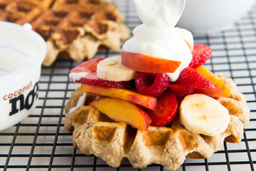 Banana Bread Protein Waffles