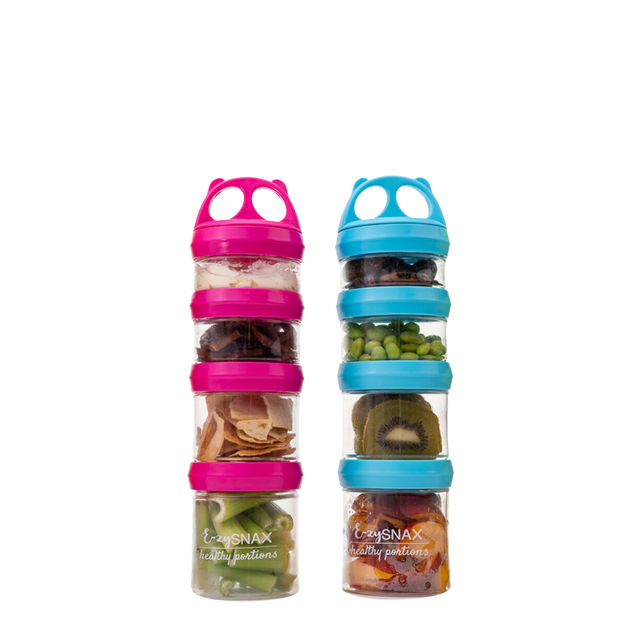 E-zy Snax: 4 Stackable Containers