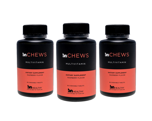 BN Chews - Raspberry with 45mg Iron - Chewable Multivitamins - 3 Month Subscription - Save 30%