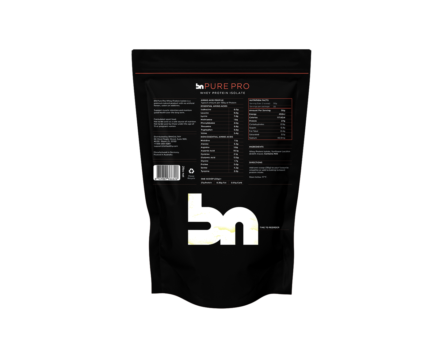 BN Pure Pro - Whey Protein Isolate Powder