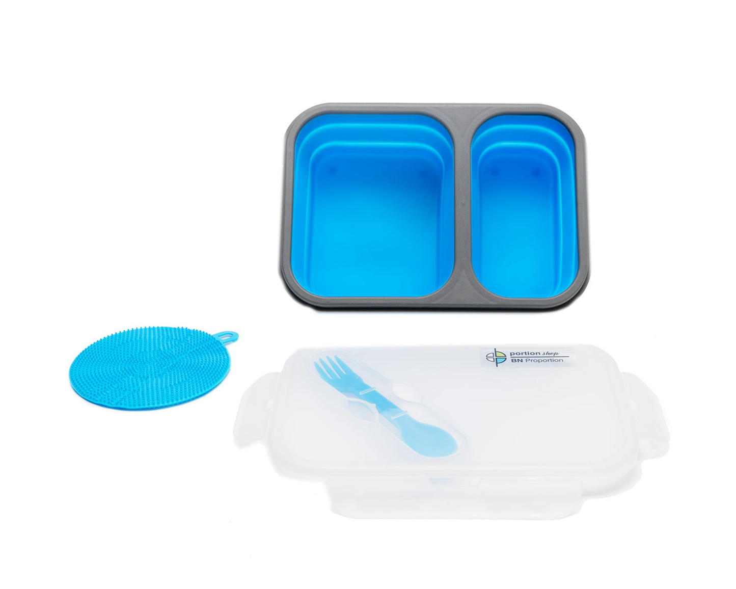 2 Compartments Silicone Bento Box