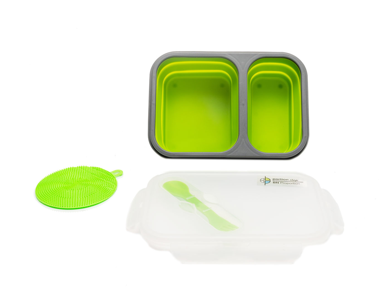 2 Compartments Silicone Bento Box