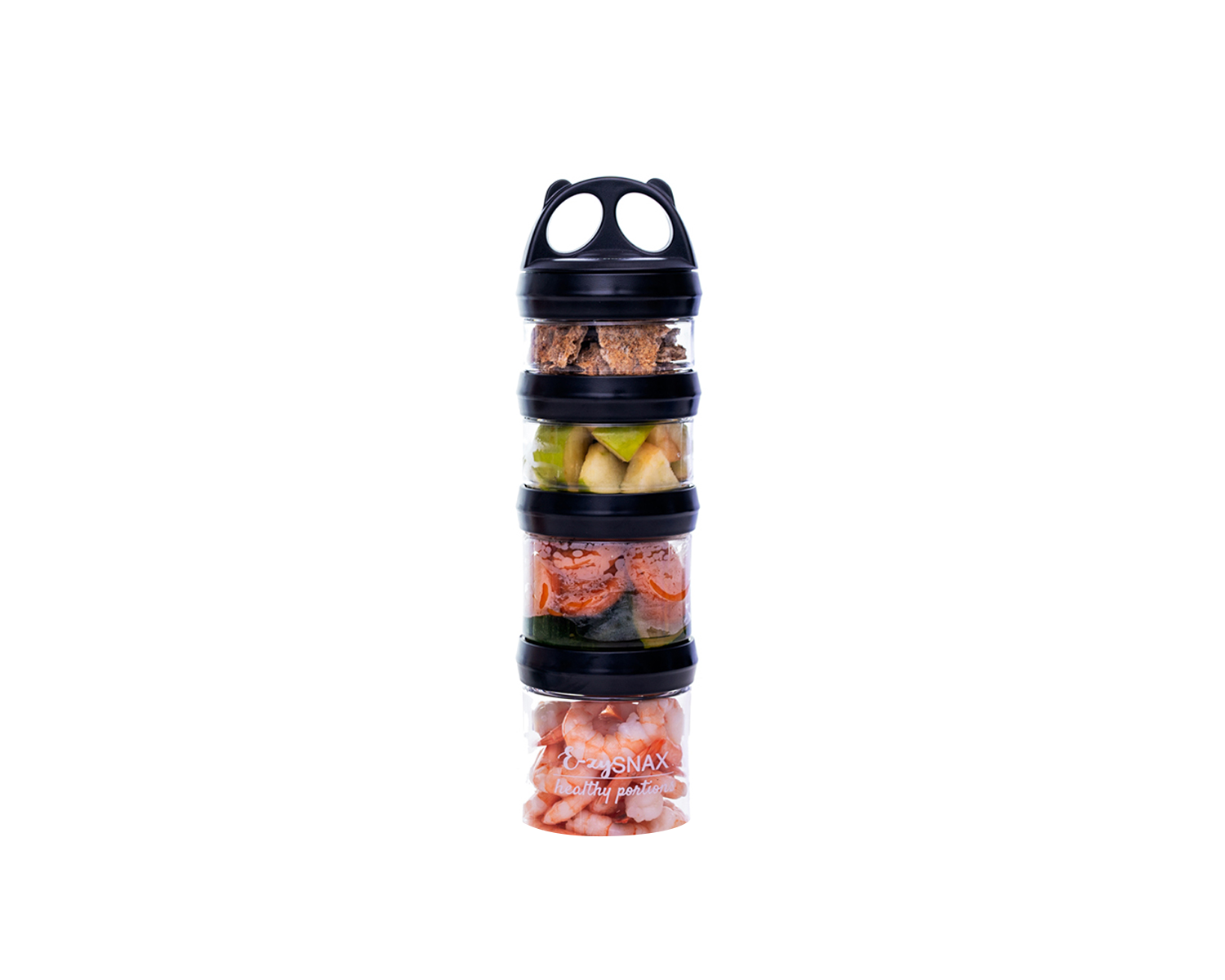 E-zy Snax: 4 Stackable Containers