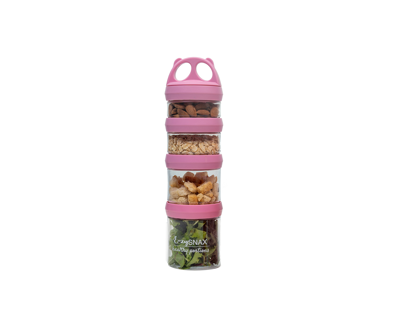 Loez 4-Layer Food Storage Container, Stackable Snack Container with Lid, Dumpling Box, Gyoza Container, Cookie Storage Containers, Good Sealing