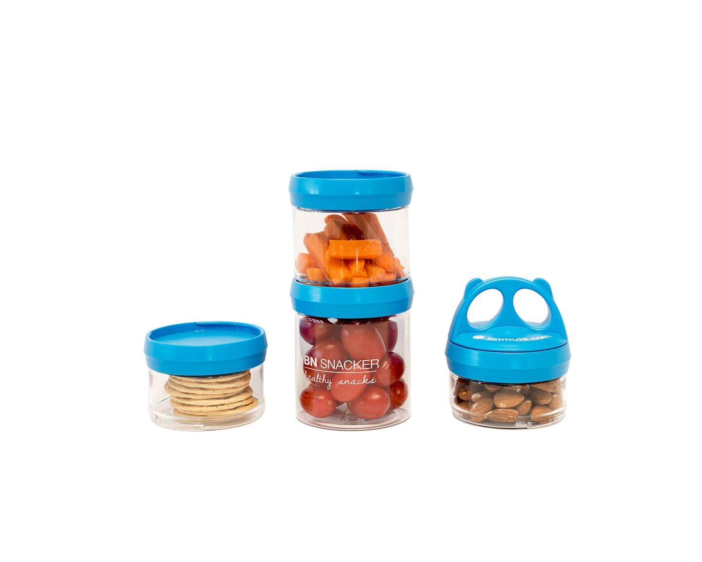 E-zy Snax: 4 Stackable Containers