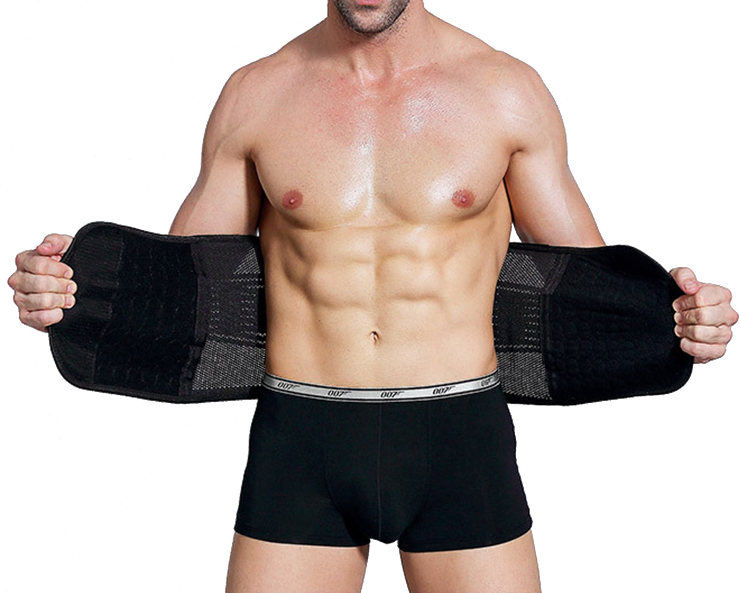 Men's Waist Trainer Body Training Shaper Sweat Belt Tummy Control Cincher  Girdle